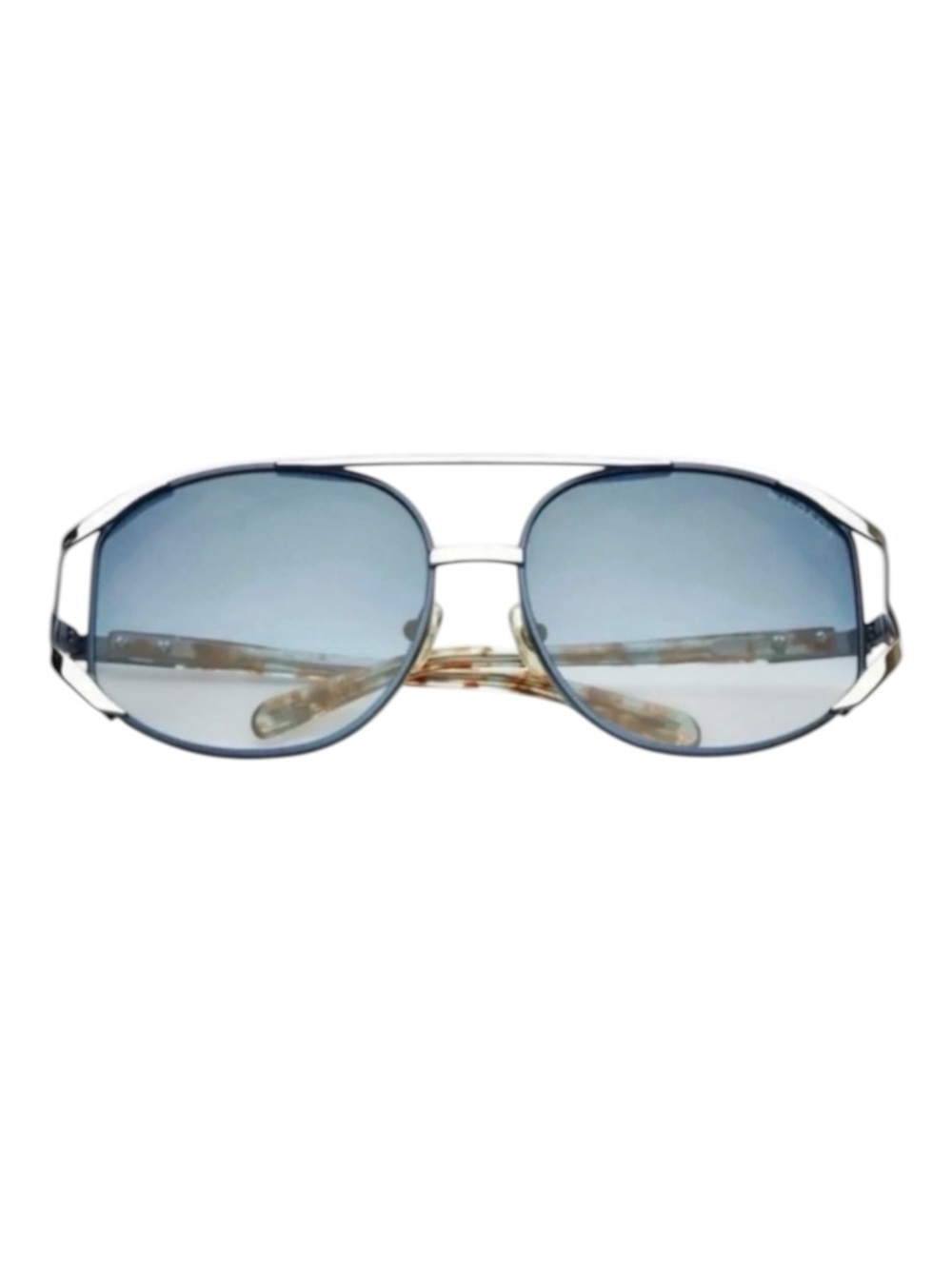 Wildfox Dynasty Sunglasses Blue Gradient Coconut Aviator BNIB Case
